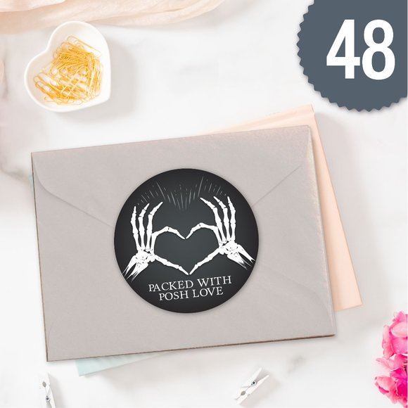 Design by Me Other - Spooky Posh Love Stickers-48ct (Must Bundle)